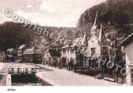 Ville de LUTZELBOURG, carte postale ancienne