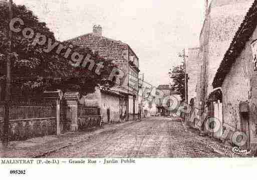 Ville de MALINTRAT, carte postale ancienne