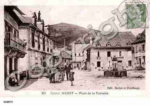 Ville de MENET, carte postale ancienne