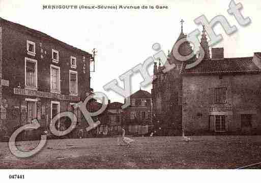 Ville de MENIGOUTE, carte postale ancienne