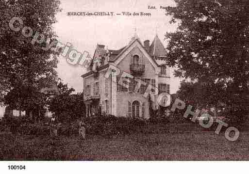 Ville de MERCEYLESCHEILLY, carte postale ancienne