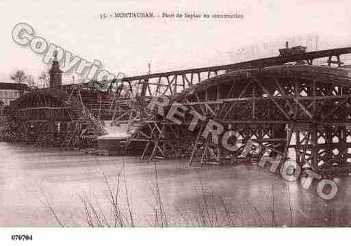 Ville de MONTAUBAN, carte postale ancienne