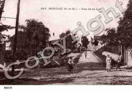 Ville de MONTGE, carte postale ancienne