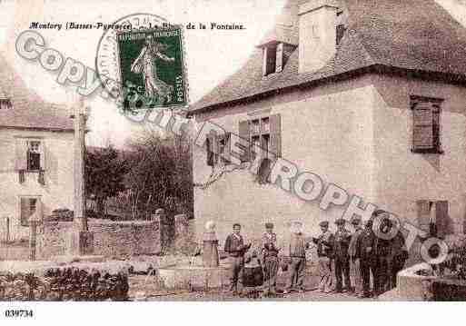 Ville de MONTORY, carte postale ancienne