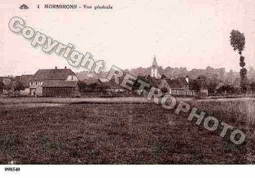 Ville de MORSBRONNLESBAINS, carte postale ancienne