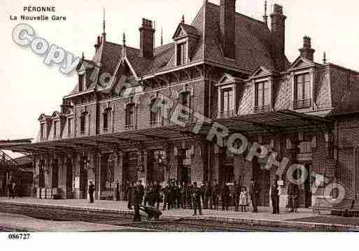 Ville de PERONNE, carte postale ancienne