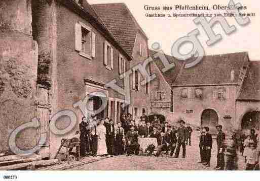 Ville de PFAFFENHEIM, carte postale ancienne