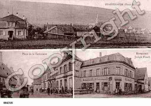 Ville de PFAFFENHEIM, carte postale ancienne