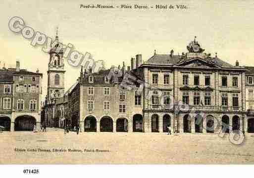 Ville de PONTAMOUSSON, carte postale ancienne