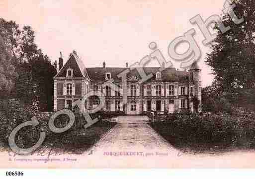 Ville de PORQUERICOURT, carte postale ancienne Ville de PORQUERICOURT, carte postale ancienne