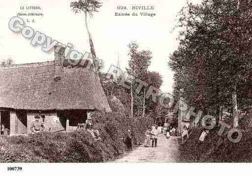 Ville de RIVILLE, carte postale ancienne