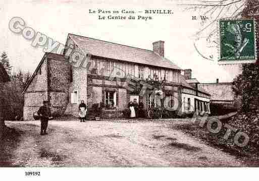 Ville de RIVILLE, carte postale ancienne