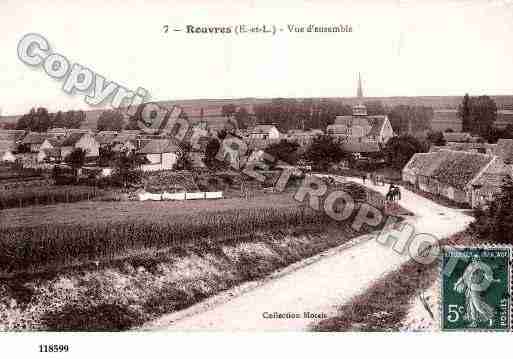 Ville de ROUVRES, carte postale ancienne