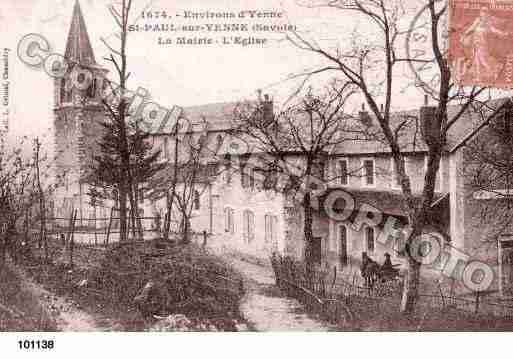 Ville de SAINTPAULSURYENNE, carte postale ancienne