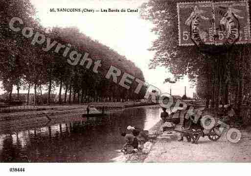 Ville de SANCOINS, carte postale ancienne