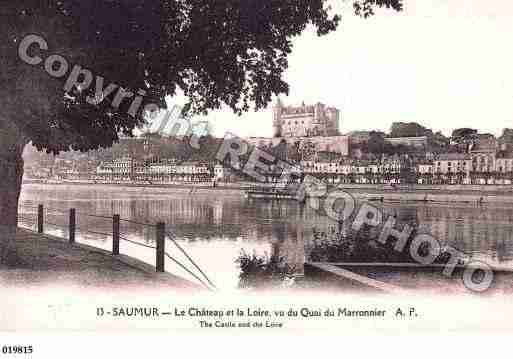 Ville de SAUMUR, carte postale ancienne