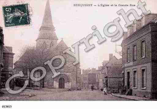 Ville de SERQUIGNY, carte postale ancienne