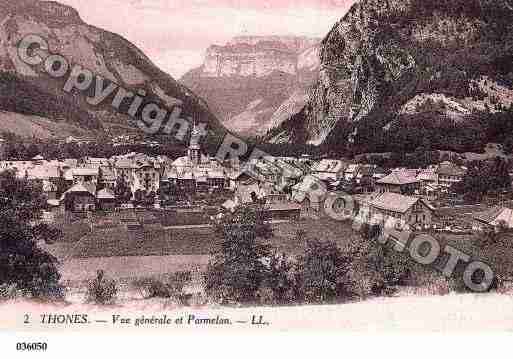 Ville de THONES, carte postale ancienne