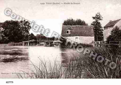 Ville de VAAS, carte postale ancienne