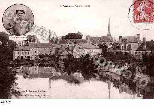 Ville de VAAS, carte postale ancienne