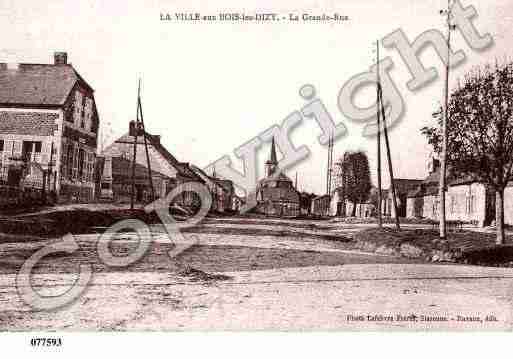 Ville de VILLEAUXBOISLESDIZY(LA), carte postale ancienne