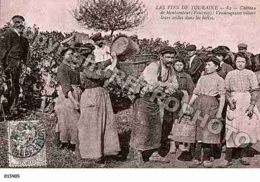 Ville de VOUVRAY, carte postale ancienne