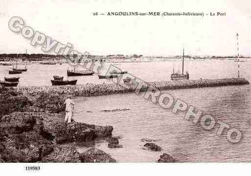 Ville de ANGOULINS, carte postale ancienne