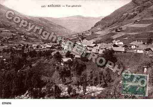 Ville de ARECHES, carte postale ancienne