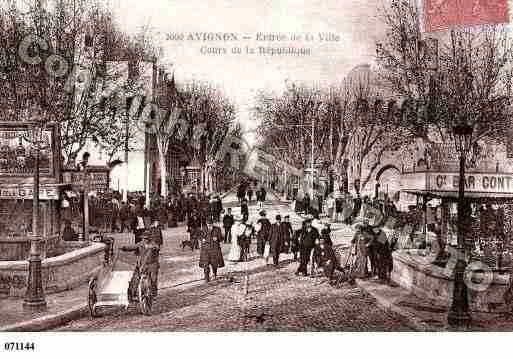 Ville de AVIGNON, carte postale ancienne Ville de AVIGNON, carte postale ancienne
