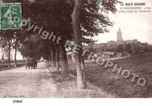 Ville de AVIGNONETLAURAGAIS, carte postale ancienne