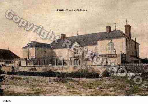 Ville de AVRILLY, carte postale ancienne