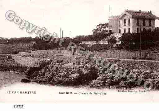 Ville de BANDOL, carte postale ancienne