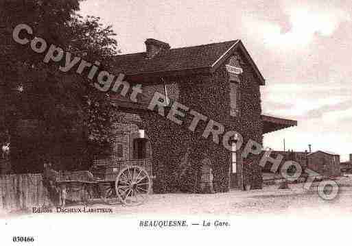 Ville de BEAUQUESNE, carte postale ancienne