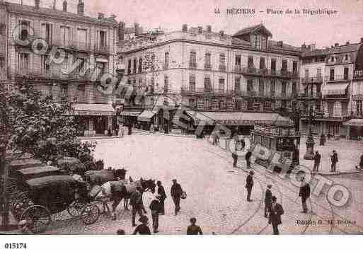 Ville de BEZIERS, carte postale ancienne