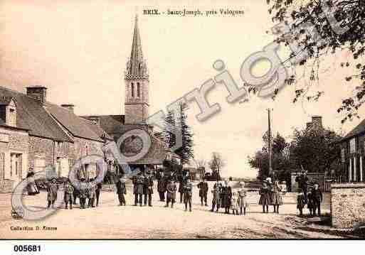 Ville de BRIX, carte postale ancienne