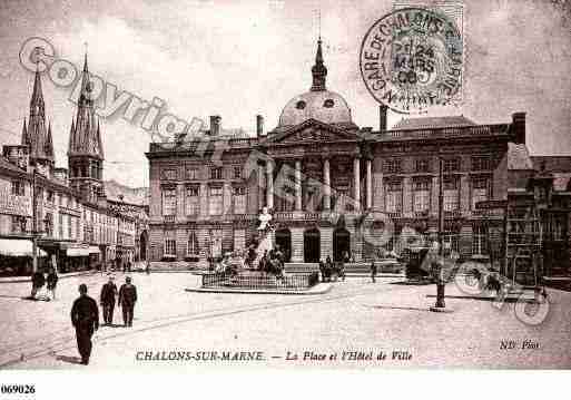 Ville de CHALONSSURMARNE, carte postale ancienne