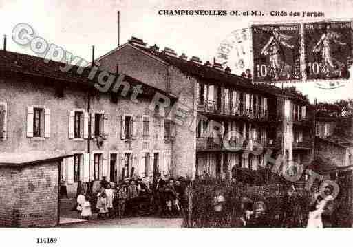 Ville de CHAMPIGNEULLES, carte postale ancienne Ville de CHAMPIGNEULLES, carte postale ancienne