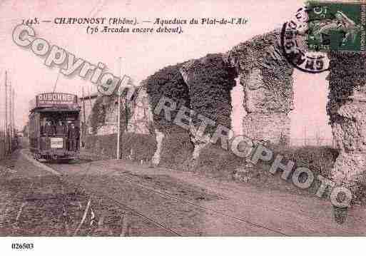 Ville de CHAPONOST, carte postale ancienne