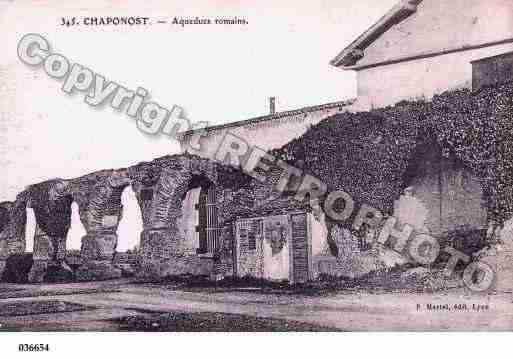 Ville de CHAPONOST, carte postale ancienne