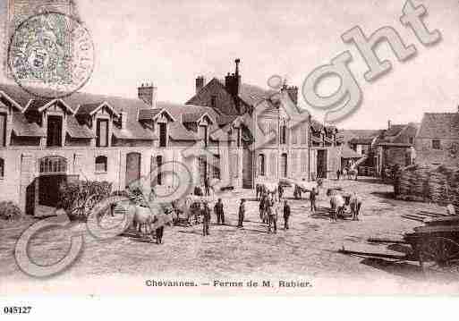 Ville de CHEVANNES, carte postale ancienne