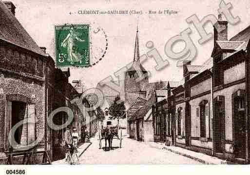 Ville de CLEMONT, carte postale ancienne