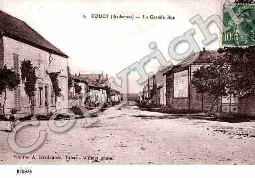 Ville de COUCY, carte postale ancienne