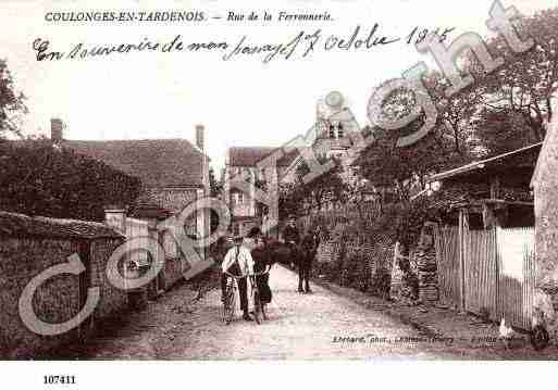 Ville de COULONGESENTARDENOIS, carte postale ancienne