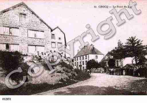 Ville de CROCQ, carte postale ancienne