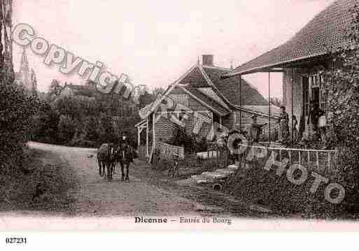 Ville de DICONNE, carte postale ancienne