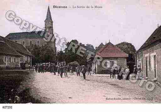 Ville de DICONNE, carte postale ancienne