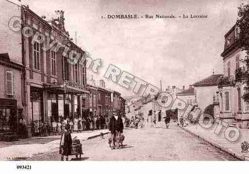 Ville de DOMBASLESURMEURTHE, carte postale ancienne