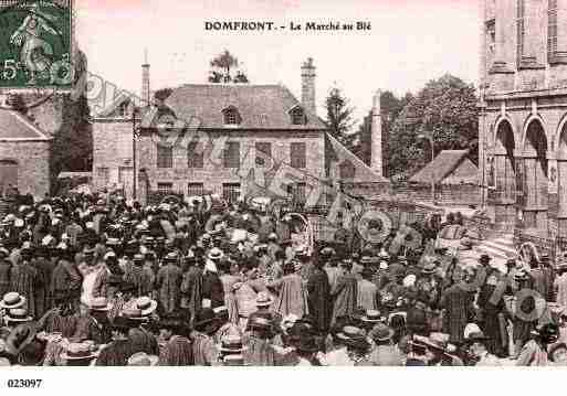 Ville de DOMFRONT, carte postale ancienne