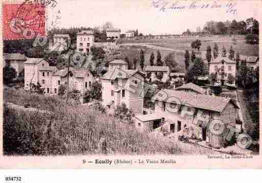 Ville de ECULLY, carte postale ancienne