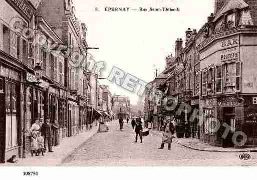 Ville de EPERNAY, carte postale ancienne